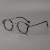 Titanium Vintage Round Eyeglasses Frames STMOP7