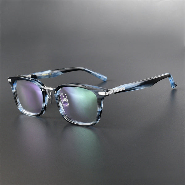 Kropp Retro Rectangle Acetate Eyeglasses Frame