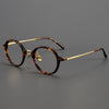 Titanium Vintage Round Eyeglasses FramesBT55003