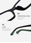 ANTI-BLUE LIGHT PRESBYOPIC GLASSES WITH RECTANGULAR FRAME