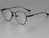 Titanium Geometric Glasses Frame 122205