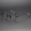 Titanium Vintage Oval Eyeglasses Frames EP