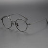 Titanium Vintage Round Eyeglasses Frames 186