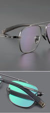 Titanium Aviator Square Glasses Frames ST LSA105