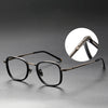 Retro Titanium Square Glasses Frame ALCOR