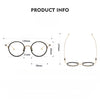 Titanium Vintage Round Eyeglasses Frames 80924