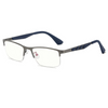 MEN'S METAL HALF-FRAME HIGH-DEFINITION ANTI-BLUE LIGHT READING GLASSES