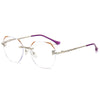 WOMEN'S FASHIONABLE HOLLOW TEMPLE ANTI-BLUE LIGHT READING GLASSES