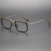 Retro Titanium Square Glasses Frame DATA423