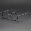 Titanium Vintage Round Eyeglasses Frames 80924