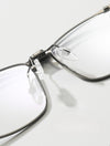 Titanium Vintage Square Flip Cover Eyeglasses Frames 11488