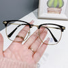 WOMEN'S FASHIONABLE METAL HALF FRAME ANTI-BLUE LIGHT READING GLASSES