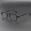 Phu Vintage Rectangle Titanium Foldable Eyeglasses Frame