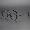 Titanium Vintage Round Eyeglasses Frames DTX426