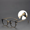 Titanium Vintage Square Eyeglasses Frames GD001