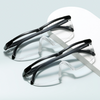 DUAL FOCUS READING GLASSES WITH SINGLE AND BIFOCAL LENS