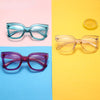 Cat Eye Square Optical Anti Blue Glasses Frames Computer Spectacles Classic Women Men Glasses Frame With Lenses