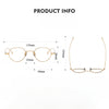 Titanium Vintage Oval Eyeglasses Frames KMN53