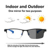 Vintage Retro Round Acetate Anti-Blue Light Photochromic Reading Glasses - LHBS2501