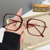 WOMEN'S FASHIONABLE SLIM FLASH LARGE FRAME ANTI-BLUE LIGHT READING GLASSES