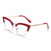 Cat Eye Computer Glasses Women Anti Blue Eyebrow Design Eyewear Blue Light Blocking Glasses Optical Spectacle Eyeglass