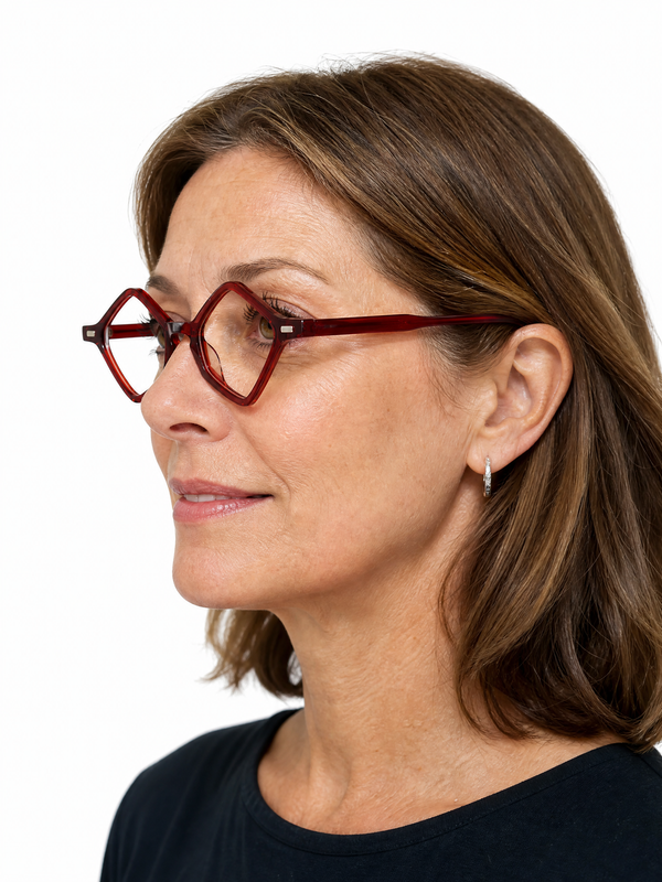 Conlin Vintage Polygon Acetate Glasses Frame