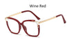 Eyeglasses Square glasses womanfashion Clear lens Optical glasses frame women Luxury Brand Metal Legs female oculos