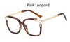 Eyeglasses Square glasses womanfashion Clear lens Optical glasses frame women Luxury Brand Metal Legs female oculos