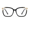 Eyeglasses Square glasses womanfashion Clear lens Optical glasses frame women Luxury Brand Metal Legs female oculos