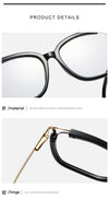 Eyeglasses Square glasses womanfashion Clear lens Optical glasses frame women Luxury Brand Metal Legs female oculos