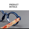 Vintage Retro Round Acetate Anti-Blue Light Photochromic Reading Glasses - LHBS2501