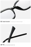 Eyeglasses Square glasses womanfashion Clear lens Optical glasses frame women Luxury Brand Metal Legs female oculos