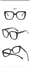 Fashion Brand Anti Blue Light Glasses Women Oversized Square Purple Eyeglasses Computer Prescription Glasses Frame Luxury Oculos