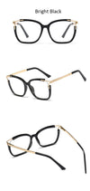 Eyeglasses Square glasses womanfashion Clear lens Optical glasses frame women Luxury Brand Metal Legs female oculos