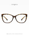 Women's EyeglassesTransparent Square Computer Glasses Frame Anti Blue Light Female Eyeglass Sexy Leopard