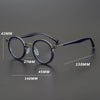 Tate Vintage Round Acetate Glasses Frame