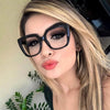 women's eyeglass frameNew black Square glasses frame women Big glasses frame oversized Fashion Styles Acetate