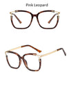 Eyeglasses Square glasses womanfashion Clear lens Optical glasses frame women Luxury Brand Metal Legs female oculos