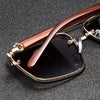 Classic Gold Edge Square Sunglasses
