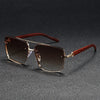 Classic Gold Edge Square Sunglasses