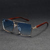 Classic Gold Edge Square Sunglasses