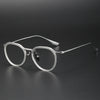 Titanium Vintage Oval Eyeglasses Frames DTX131