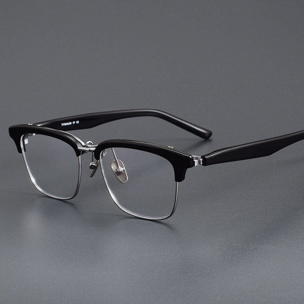 Malon Acetate Glasses Frame With Flip-up Clips