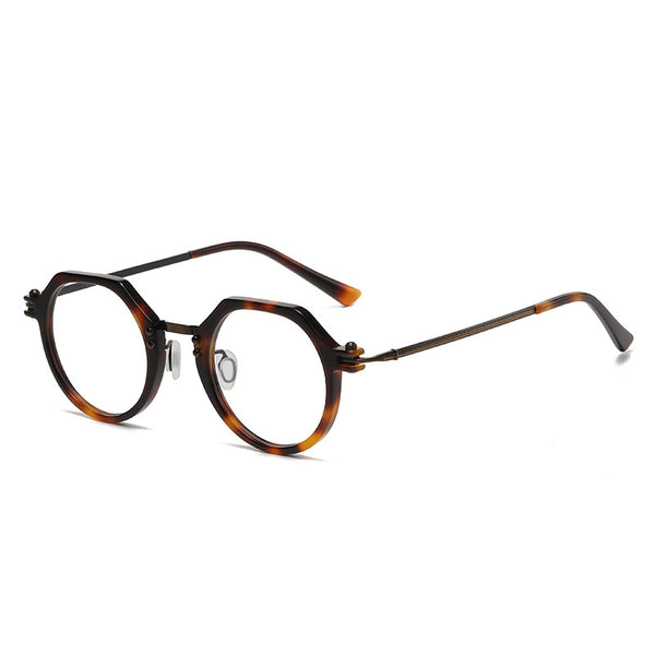 Titanium Geometric Glasses Frame SC8190
