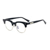 Acetate Semi-Rimless Oval Glasses Frames 015