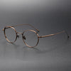 Titanium Vintage Round Eyeglasses Frames chord-C