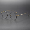 Titanium Vintage Round Eyeglasses Frames chord-C