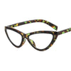 New cat's eye frame shaving sunglasses ins cross-border leopard flat mirror fashion modern glasses