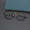 Retro Titanium Square Glasses Frame 3012