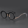 Titanium Vintage Round Eyeglasses Frames MM0034